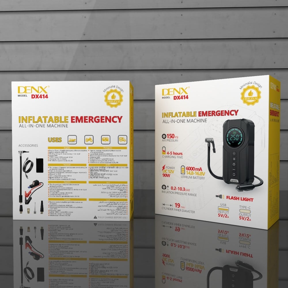 Denx - Jump Starter With Air Pump ©