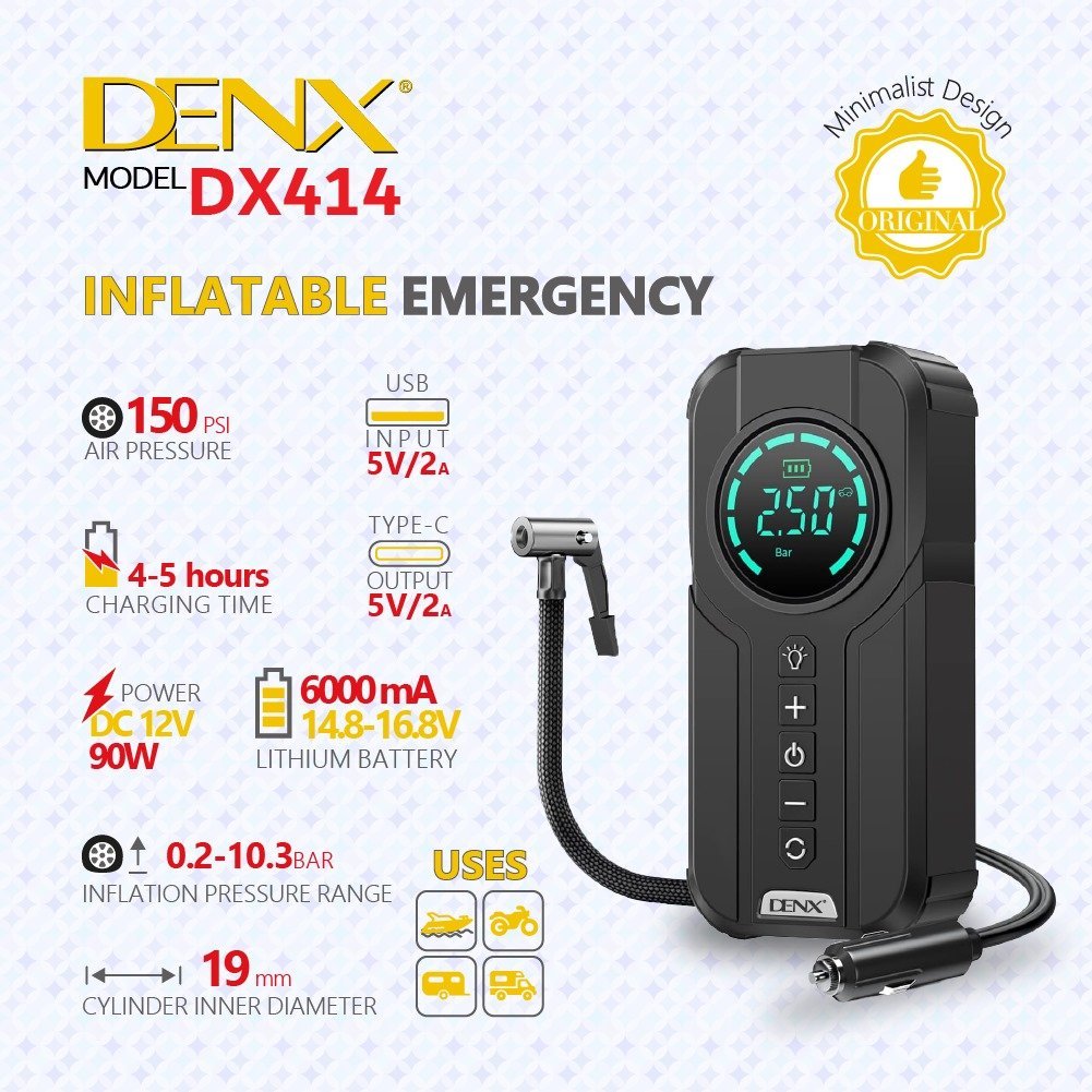 Denx - Jump Starter With Air Pump ©